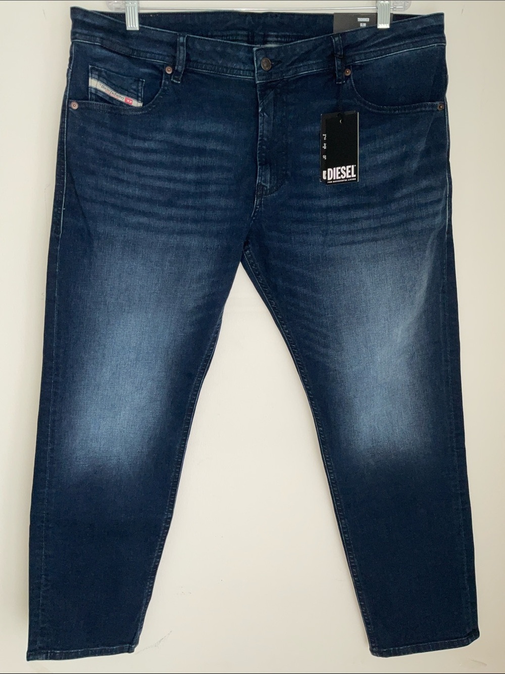 DIESEL THOMMER SLIM DARK WASH BLUE JEANS SIZE 38x30 NWT